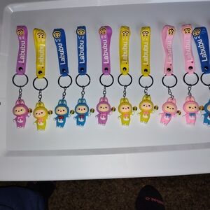 Colorful Labubu Keychains Set